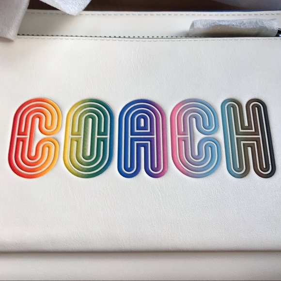 🌈 Coach Holden Crossbody With Rainbow Coin Case *Special Edition* ❤️ - Picture 13 of 14